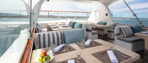 Al fresco BBQ at Coral II