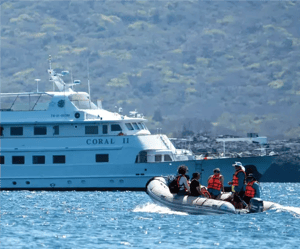 Galapagos Activities in the Corals Yachts: Dinghy rides