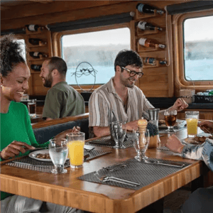 Social Areas in the Coral Yachts: Our Restaurant