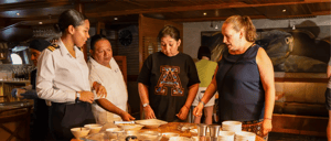 Onboard Travelers: Women travelers enjoying the Ceviche Contest experience