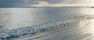 Bachas Beach - Santa Cruz in Galapagos Island beautiful white sand beach