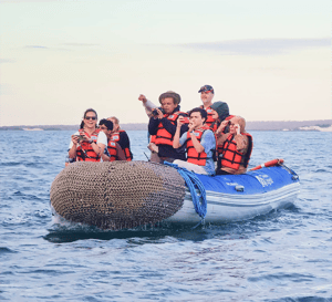 Galapagos Legend Itinerary North & West Expedition: Travelers in a Panga, discovering new endemic species