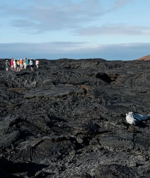 Galapagos Legend Itinerary West & East Expedition: Lava of Sullivan Bay