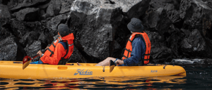 Kayaking - Galapagos Island Activities: Two travelers enjoying the Kayak activities