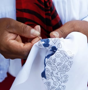 Karanki Magdalena: Short activities in Karanki -Embroidery