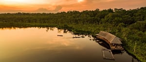Sacha Lodge: Sunset