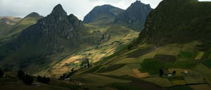 Otavalo indigenous market - Quito Surroundings: Valley landscape